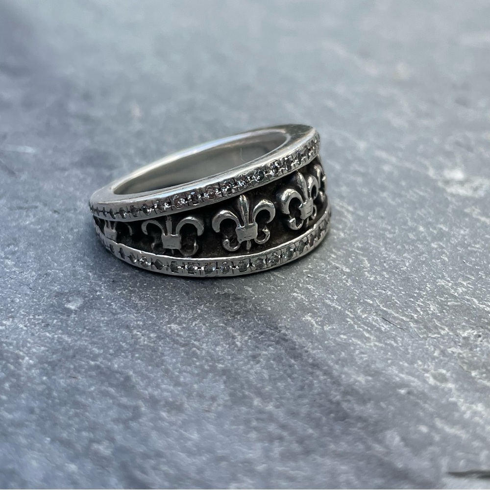 Chrome hearts special order bs fleur diamond ring